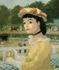 Femme sur une Terrasse