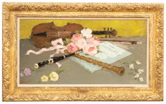 Antique 'La musique et les roses' by Dietz Edzard, (Bremen 1893 – 1963 Paris)