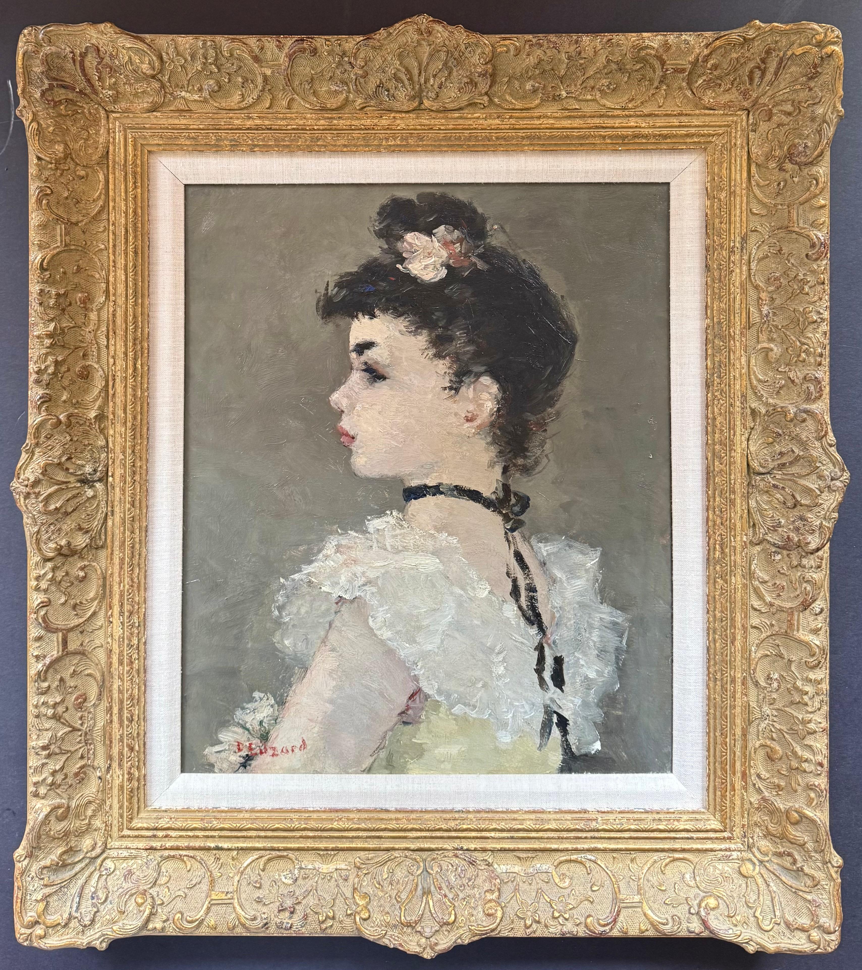 “Profil de Danseuse” - Painting by Dietz Edzard