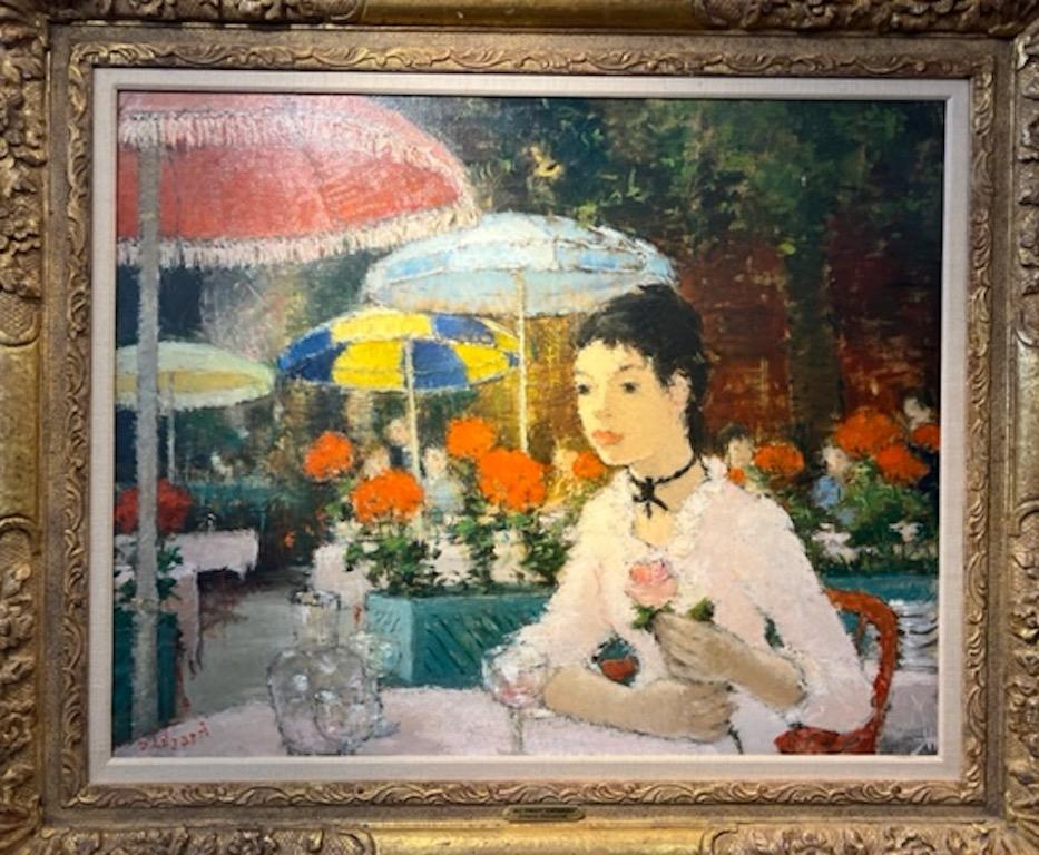 Summer Cafe - Painting by Dietz Edzard