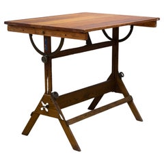 Antique Dietzgen Drafting Table/Dining Table/Desk, c.1930