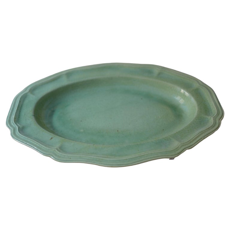 Dieulefit Provence Green Earthenware Platter at 1stDibs | earthenware  platters