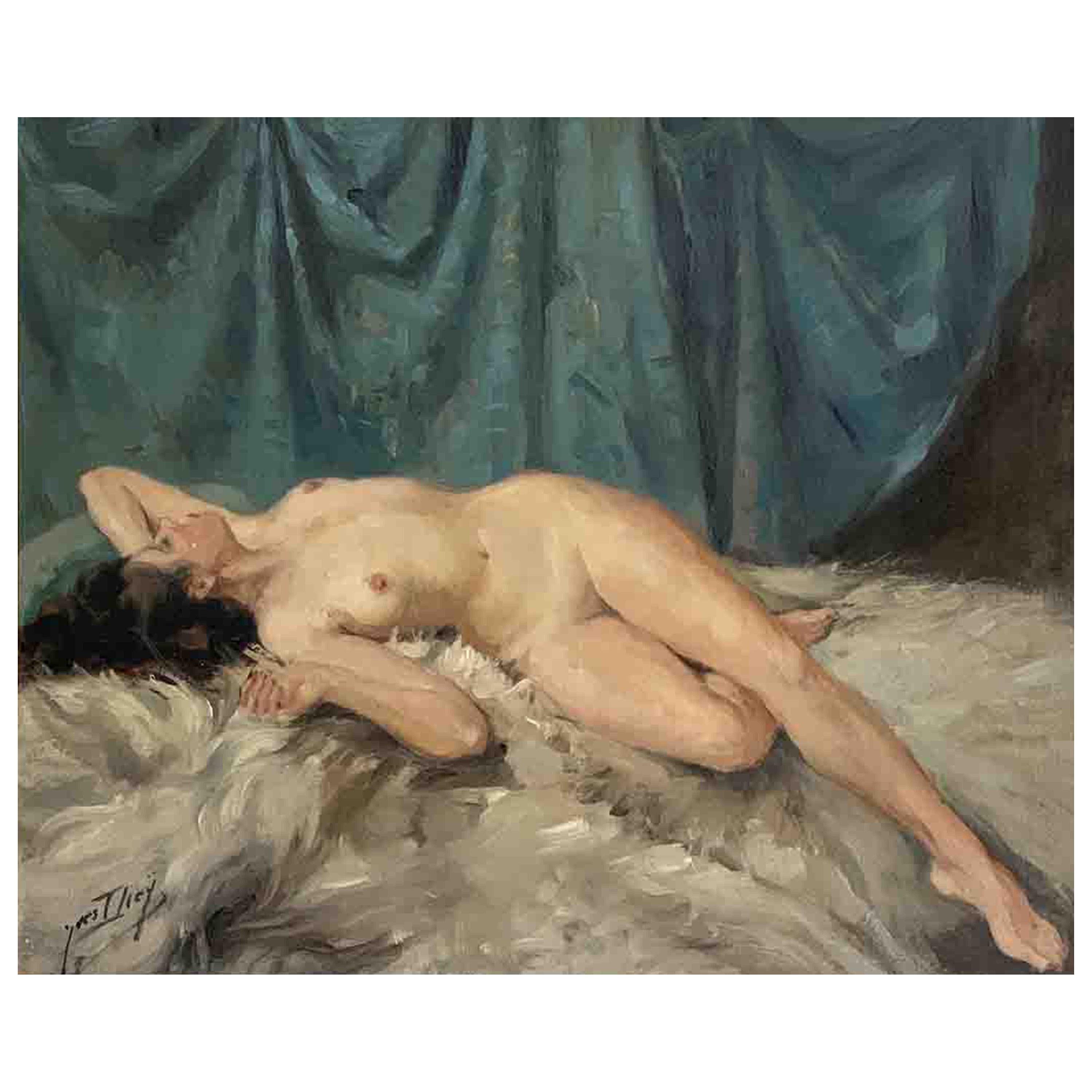 Diey Yves "Nude lying down" For Sale