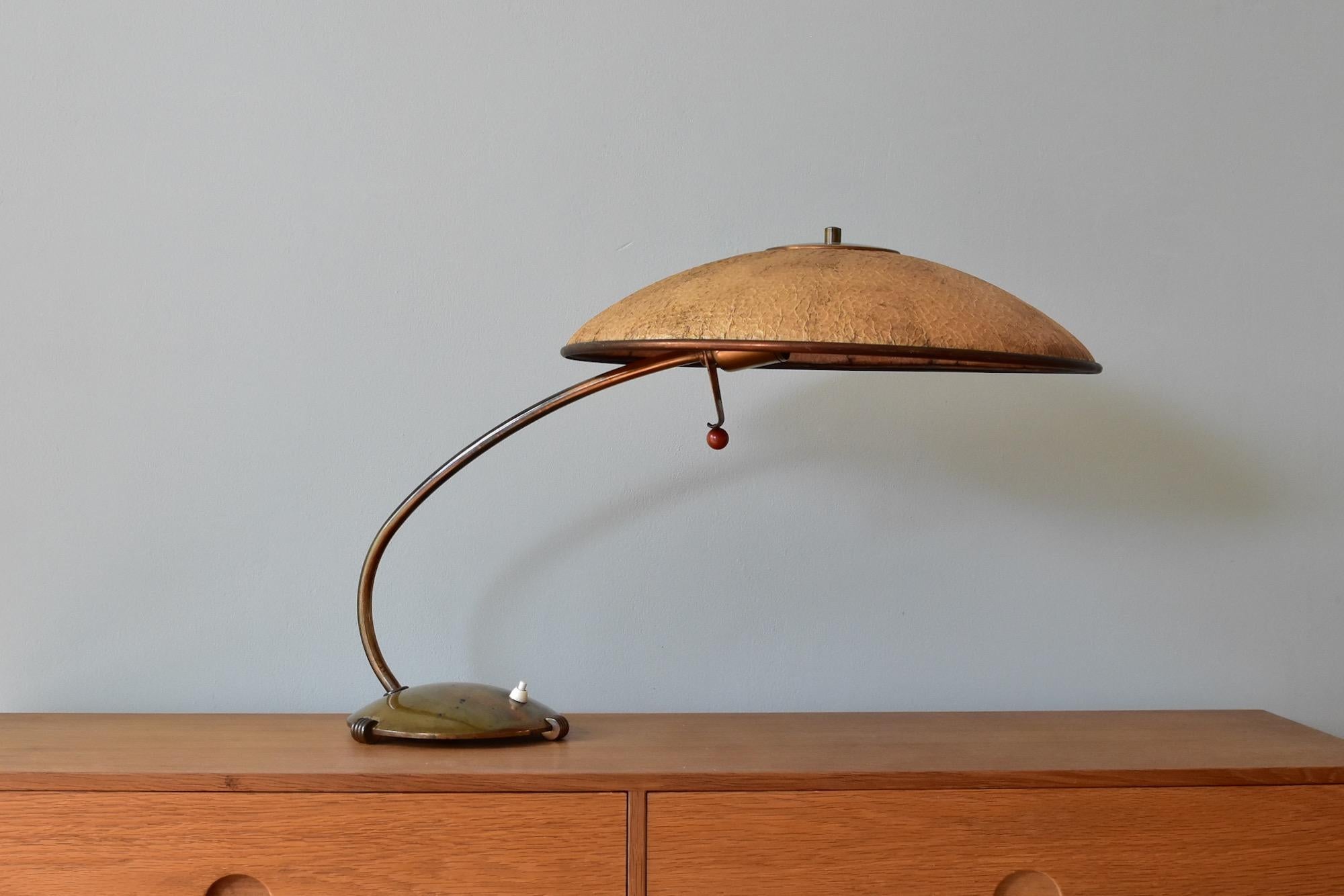 Diffuna Table Lamp 1930's by Schanzenbach & Co Frankfurt, Germany 10