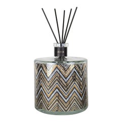Diffuser for Fragrances Decorated with 24-Karat Gold Handmade in Italy