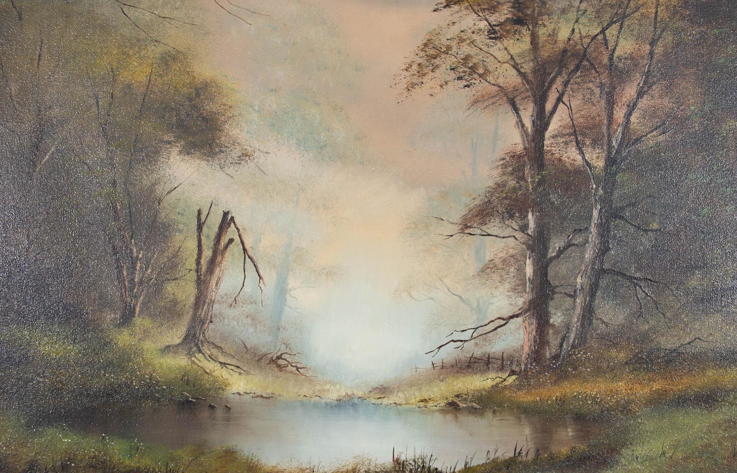Digby Page (né en 1945) - 1983 Huile, Misty Morning 2