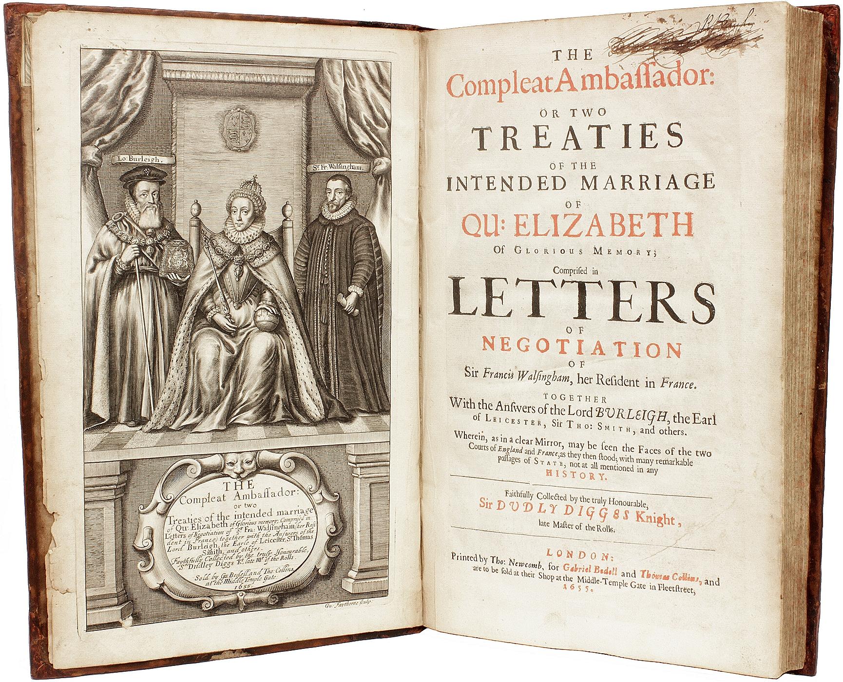 Milieu du XVIIe siècle DIGGES, Sir Dudly. L'Ambassadeur complet. 1655 - PREMIÈRE ÉDITION en vente