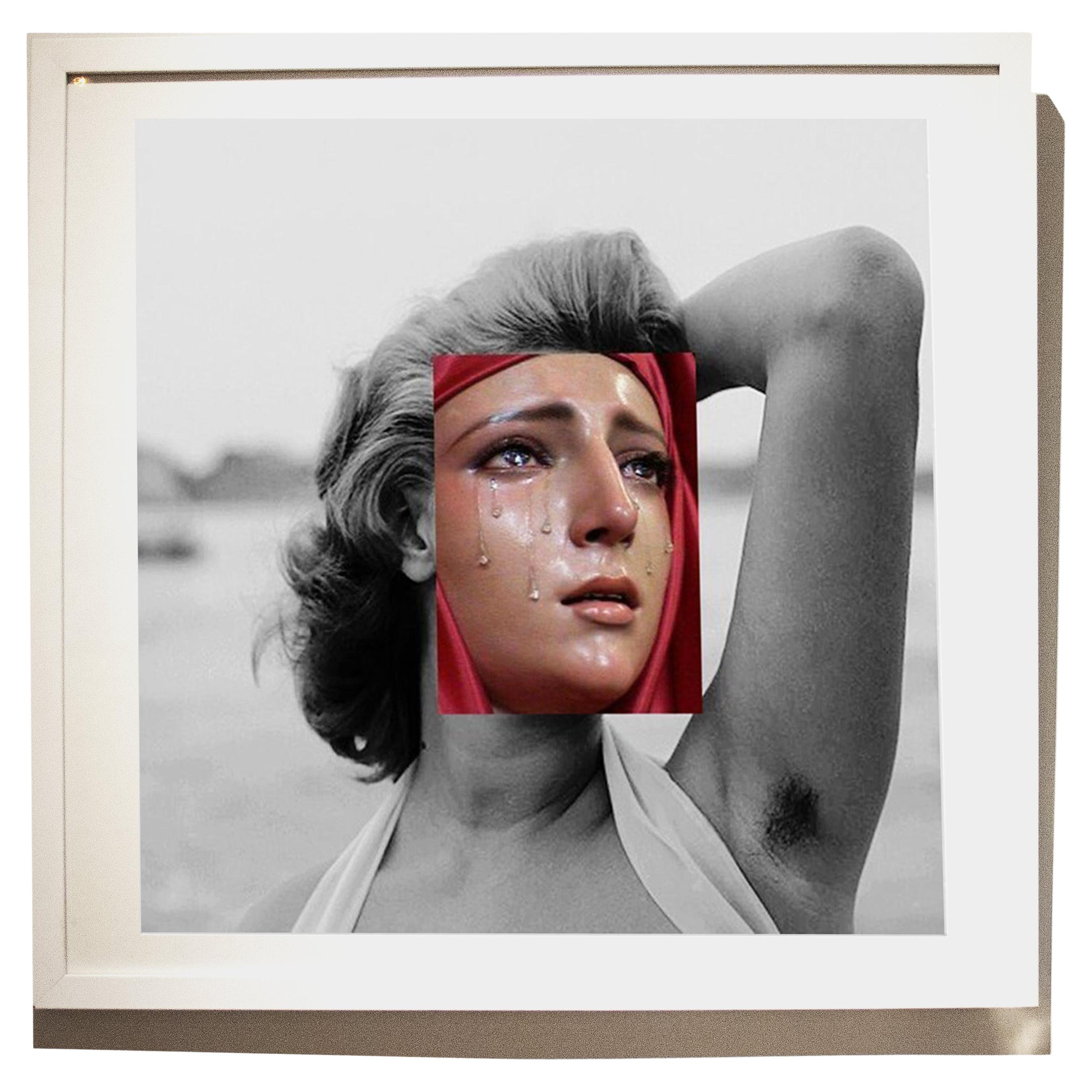 Digitale Collage-Kunst von Naro Pinosa, Sophia Loren und Jungfrau Maria, Spanien, 2019 im Angebot