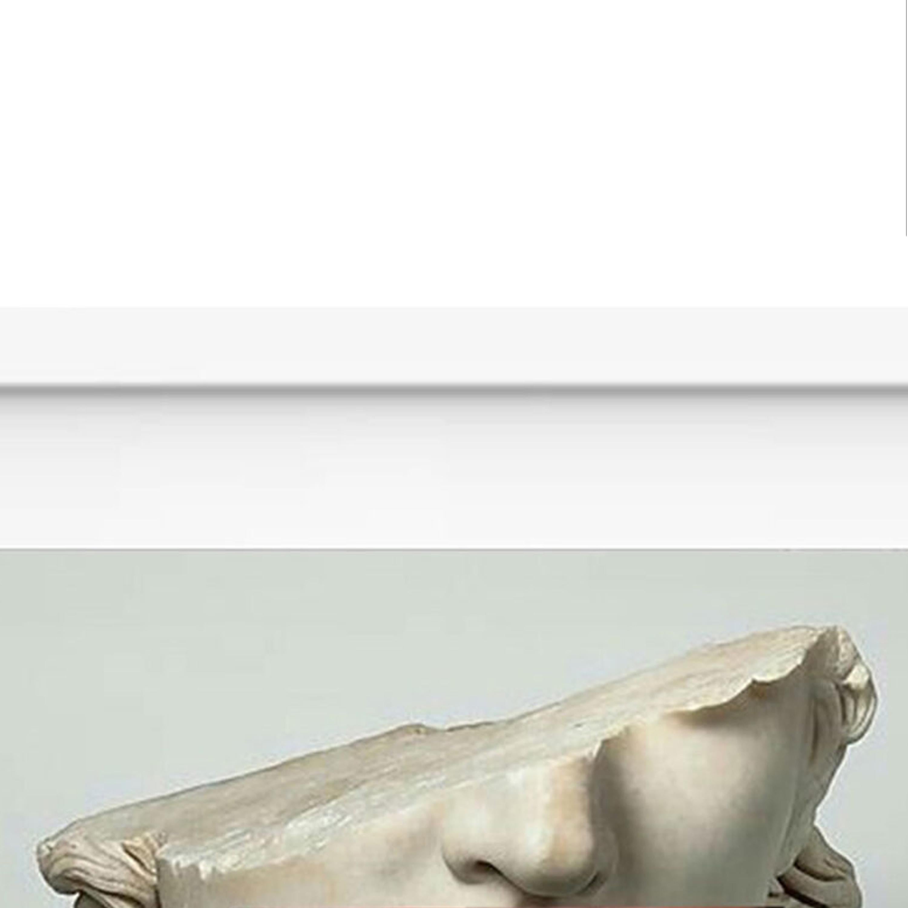 Digitale Collage von Naro Pinosa, Art Classic Sculpture and Mouth, Spanien, 2019 (21. Jahrhundert und zeitgenössisch) im Angebot