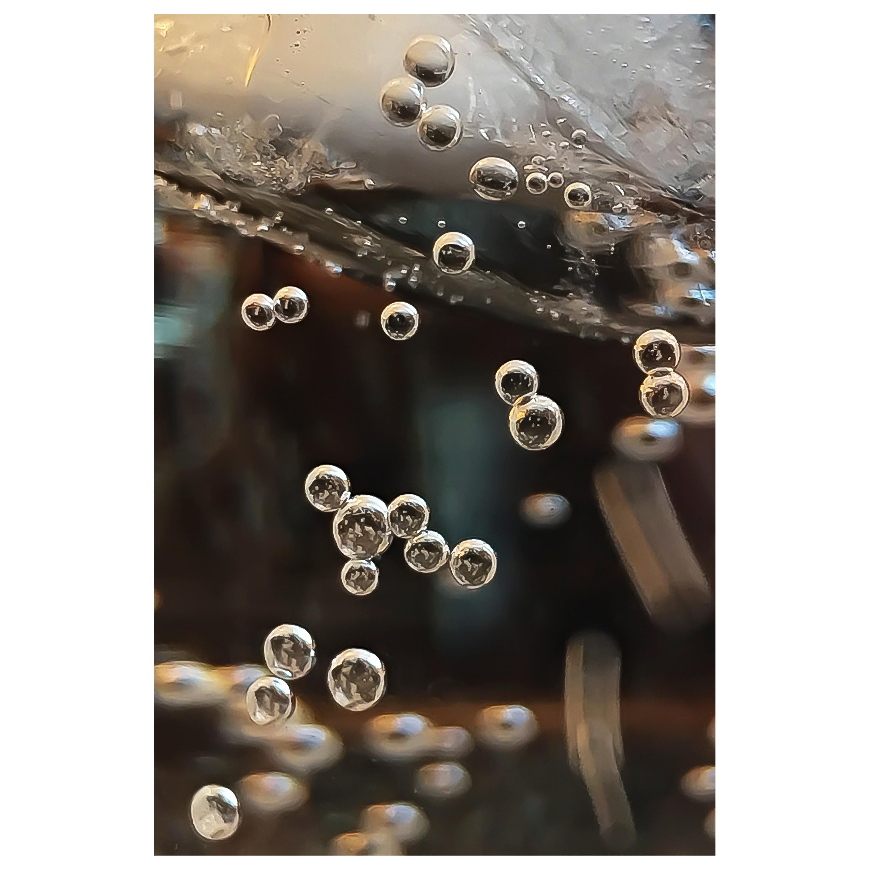 Bubbles Suspended in Ice Digital Photograph Print by Dave Lasker For Sale