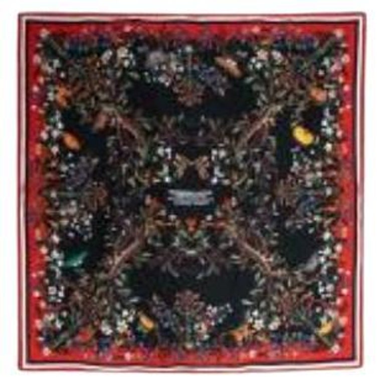 Silk Twill Square Scarf In Galaxia