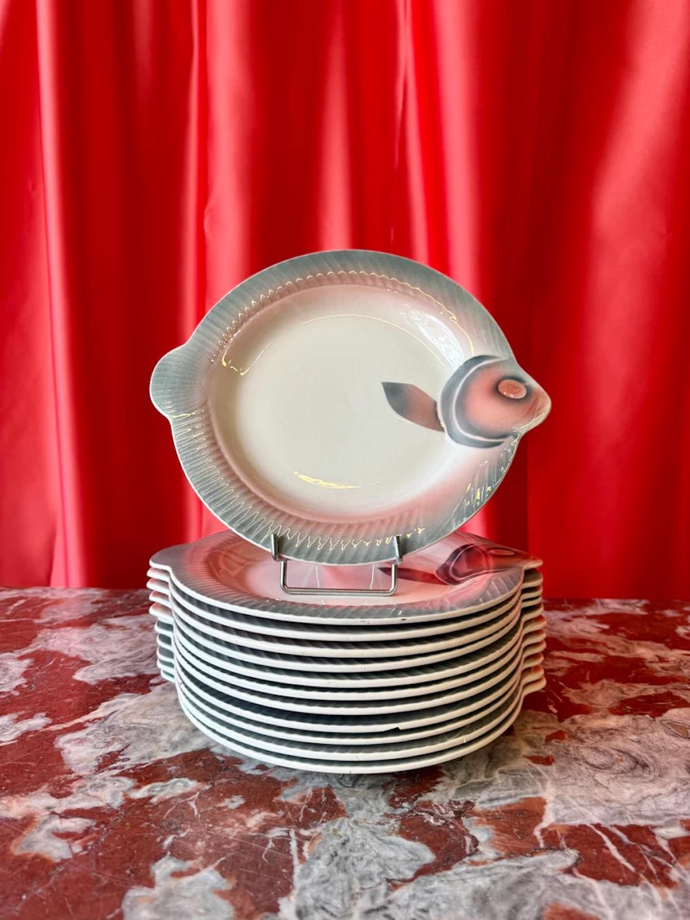Français Service à poisson Vintage By, circa 1950s en vente