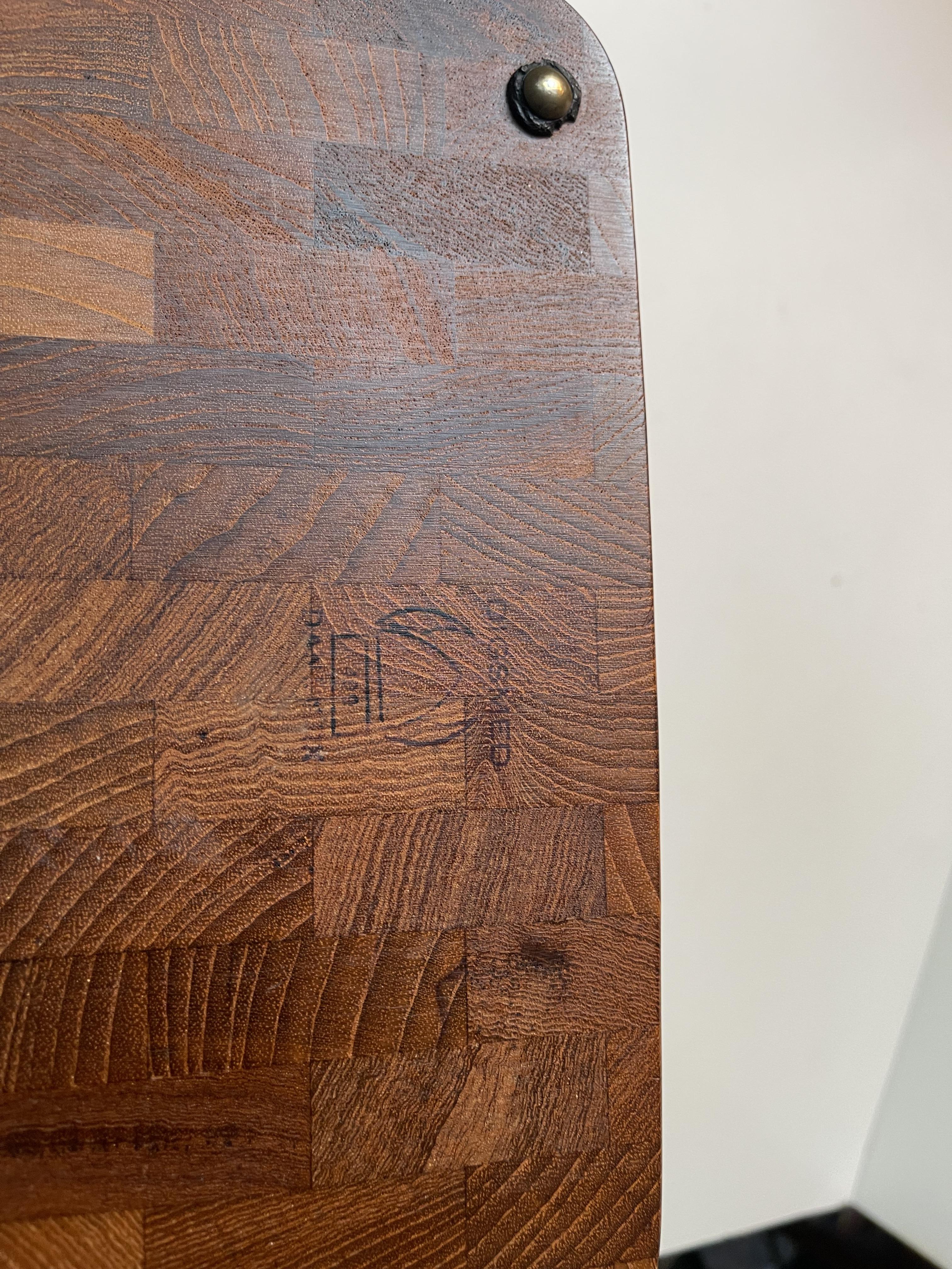 Digsmed Denmark Large Vintage Cutting Board in Teak, 1970s In Good Condition For Sale In Esbjerg, DK