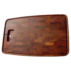 Digsmed Denmark Large Vintage Cutting Board in Teak, 1970s