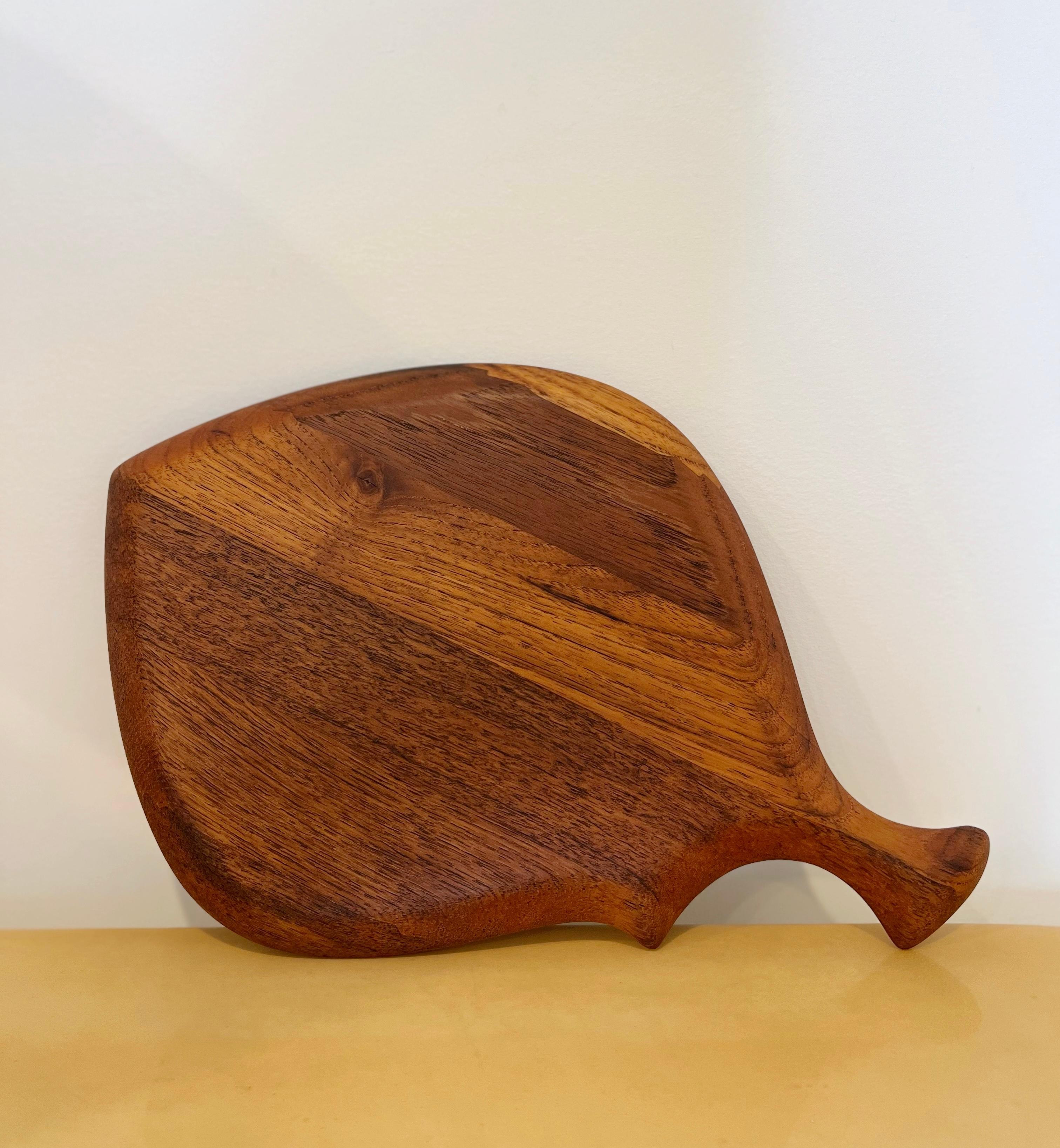 Digsmed Fish Platter Mid-Century Teak Danish In Good Condition For Sale In South Jordan, UT