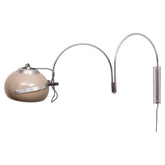 Dijkstra double arc Space Ace wall lamp 1970s Dijkstra double arc Space Ace wall lamp 1970s
