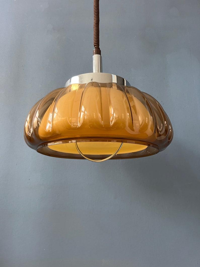 Space Age Lampada a sospensione Dijkstra Flower Plexiglass Space AGE, anni '70 in vendita