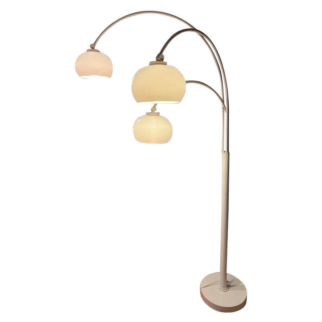 Dijkstra Mushroom Triple Arc Space Age Floor Lamp, 1970s