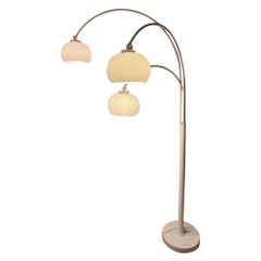 Dijkstra Mushroom Triple Arc Space Age Floor Lamp, 1970s