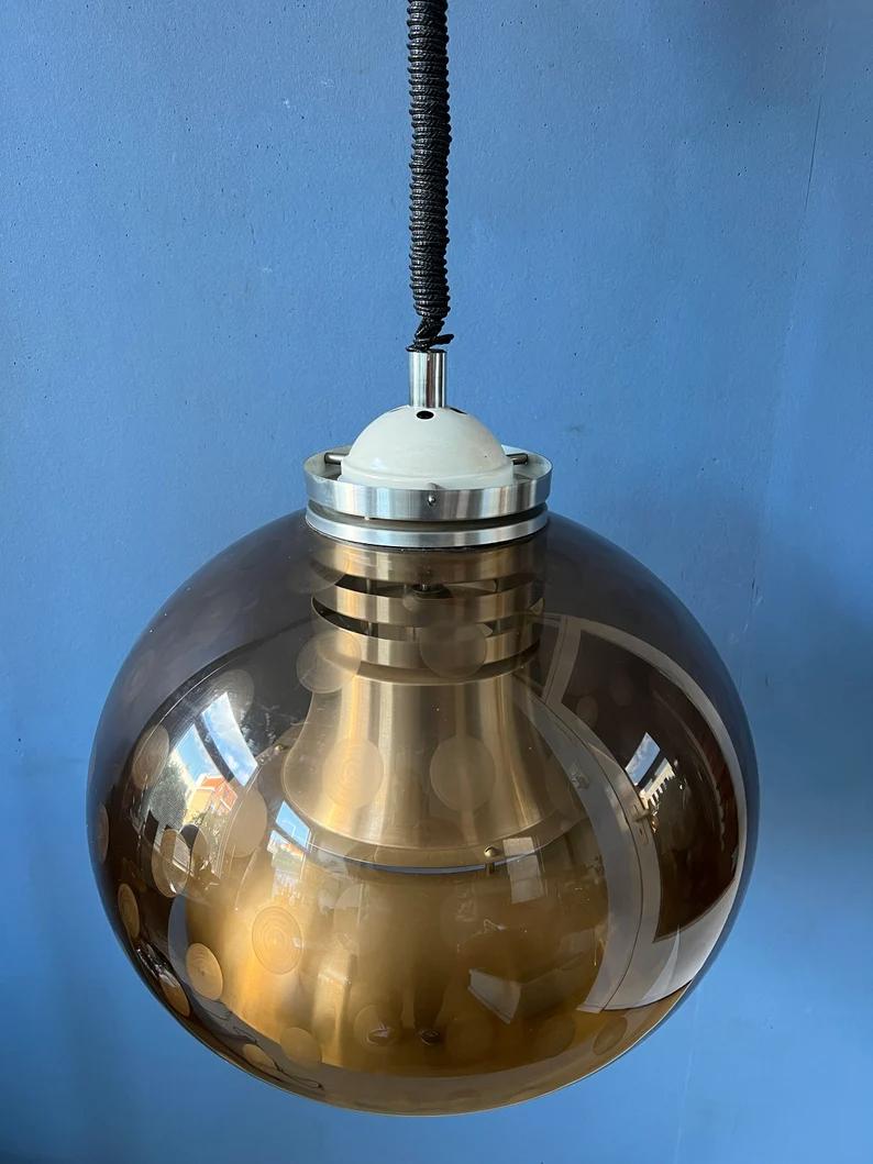 Dijkstra Space Age Mushroom Pendant Lamp, 1970s For Sale 1