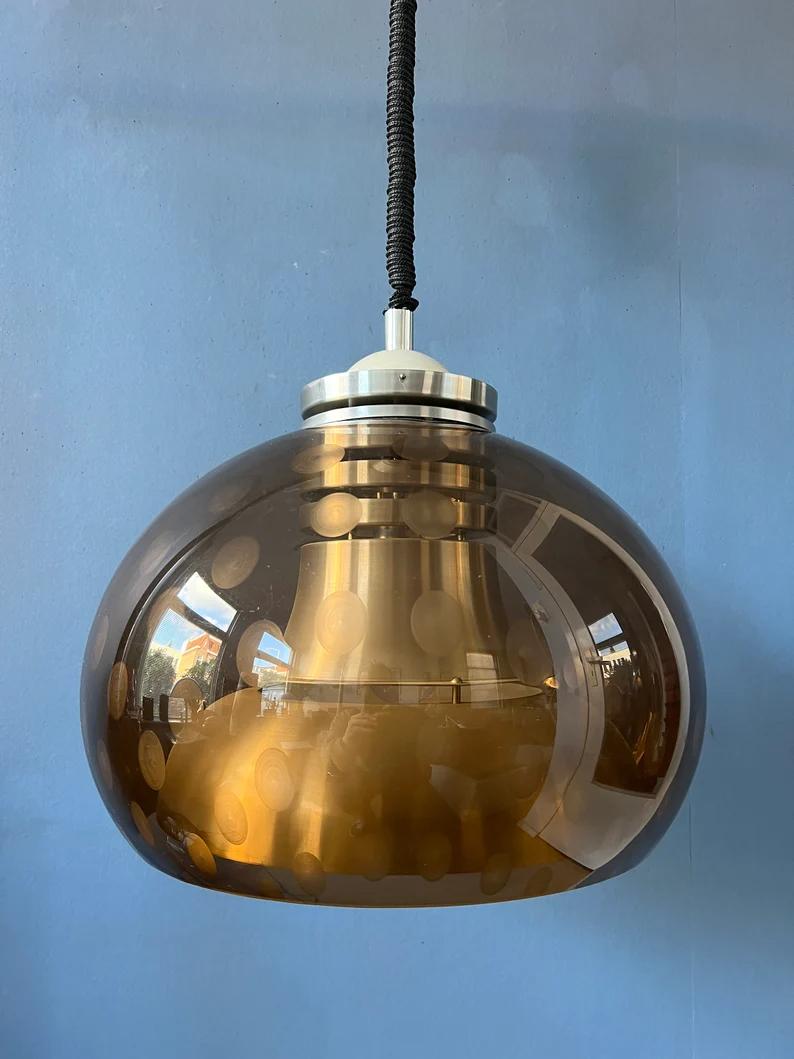 Dijkstra Space Age Mushroom Pendant Lamp, 1970s For Sale 2