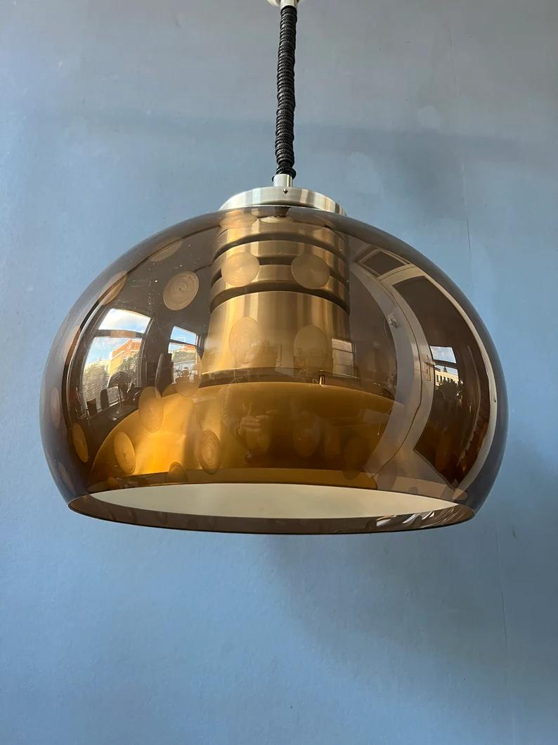 Dijkstra Space Age Mushroom Pendant Lamp, 1970s For Sale 3