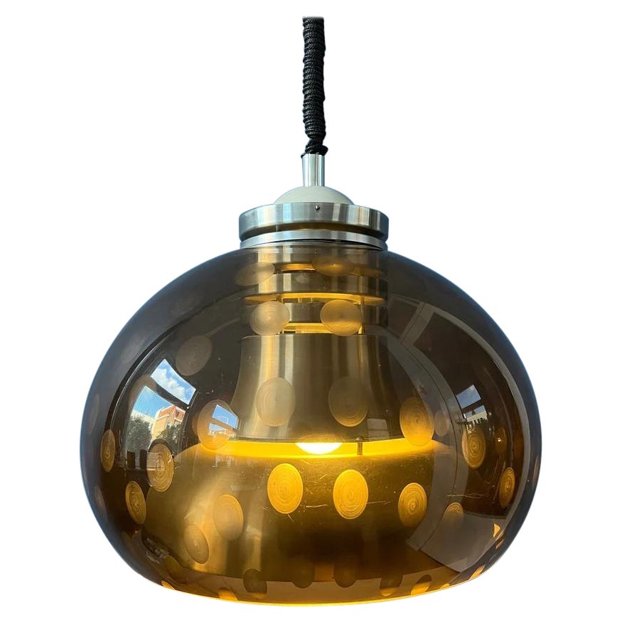 Lámpara colgante Dijkstra Space Age Mushroom, años 70