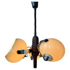 Dijkstra Space Triple Mushroom Pendant Lamp, 1970s