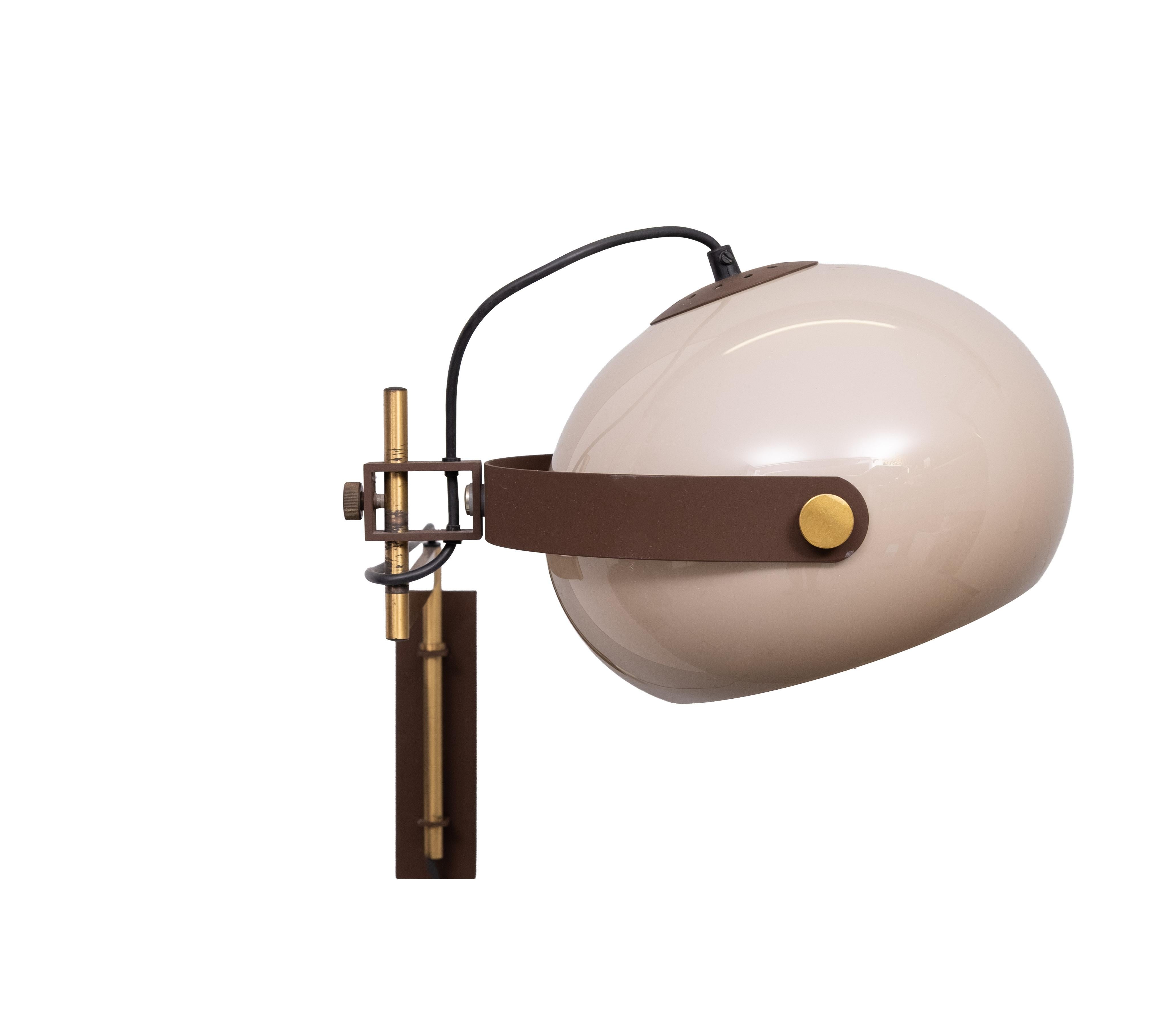 Lámpara de pared Dijkstra con brazo de resorte Años 70 Holanda Holandés en venta