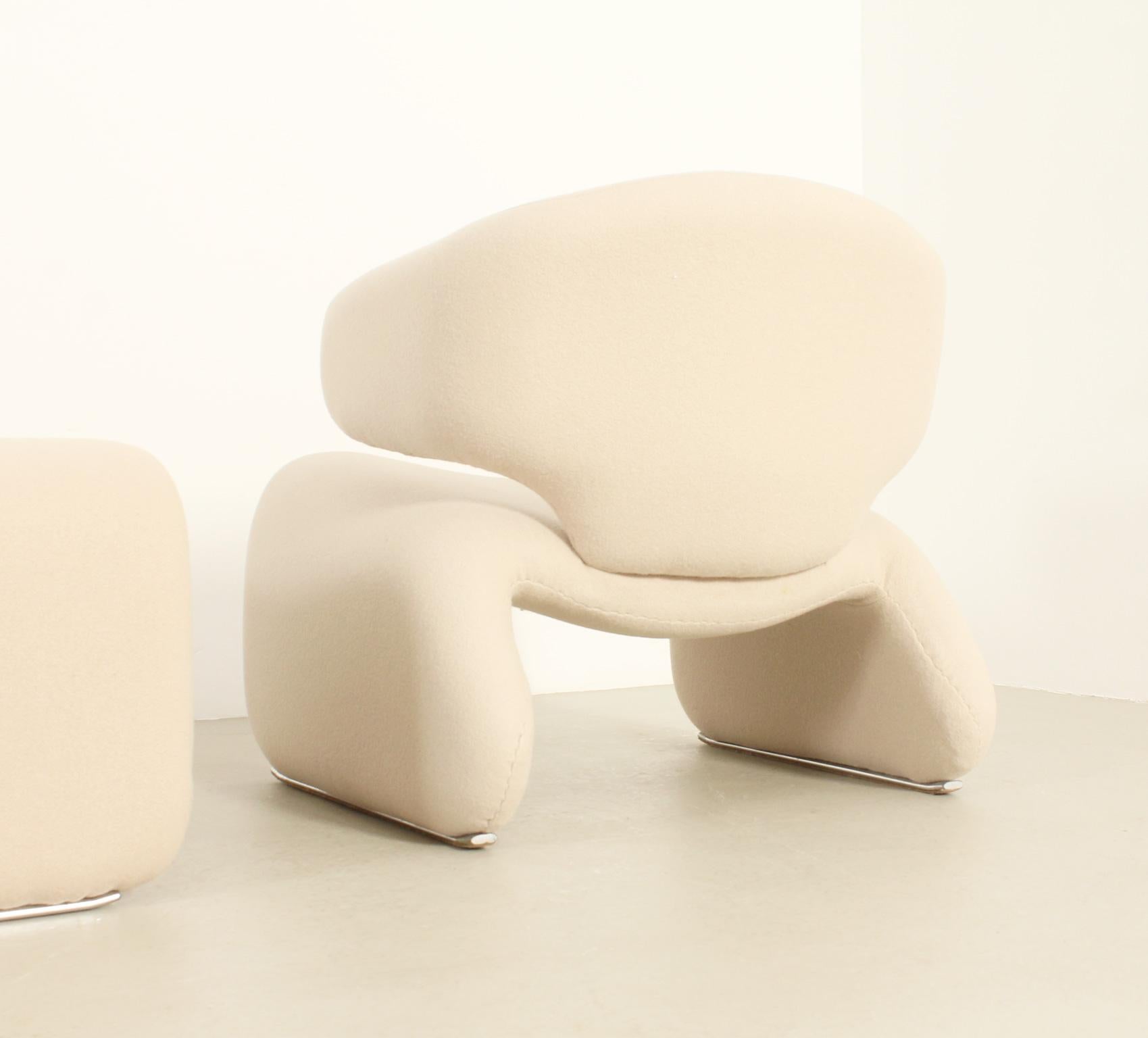 Dijnn Armchair and Ottoman by Olivier Mourgue for Airborne, France, 1965 For Sale 7