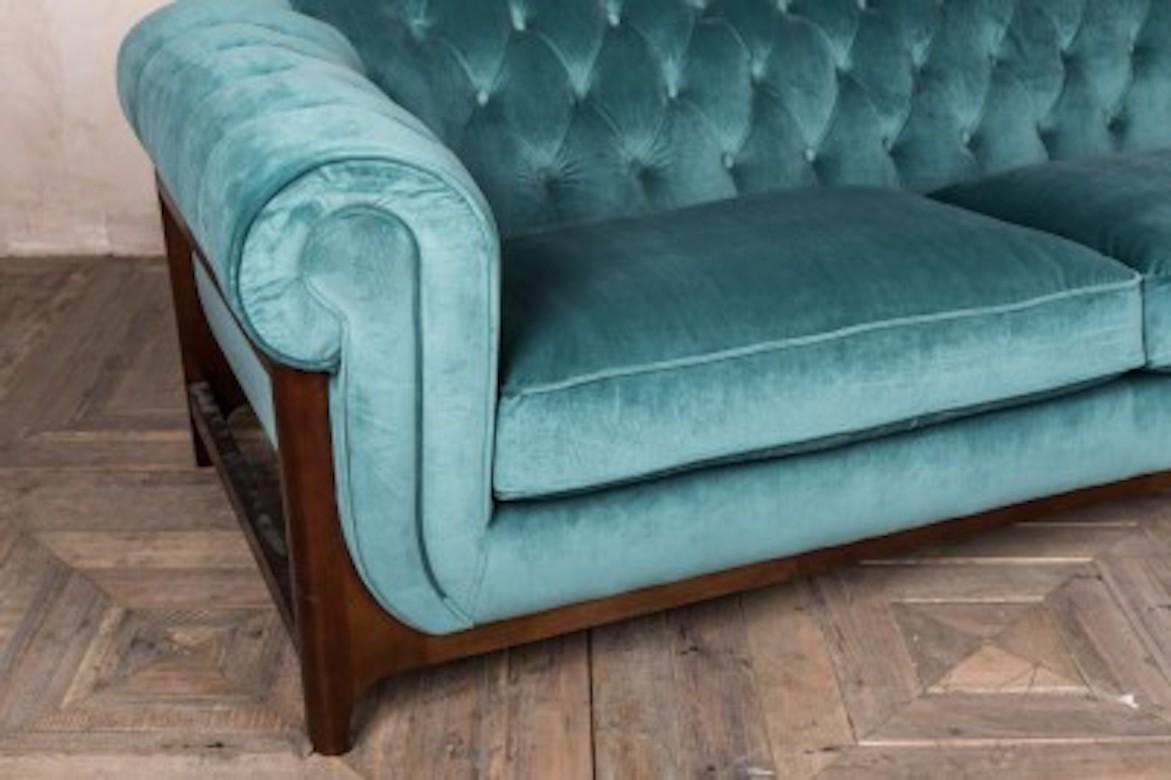 Dijon Velvet Chesterfield Sofa Range, 20th Century For Sale 7