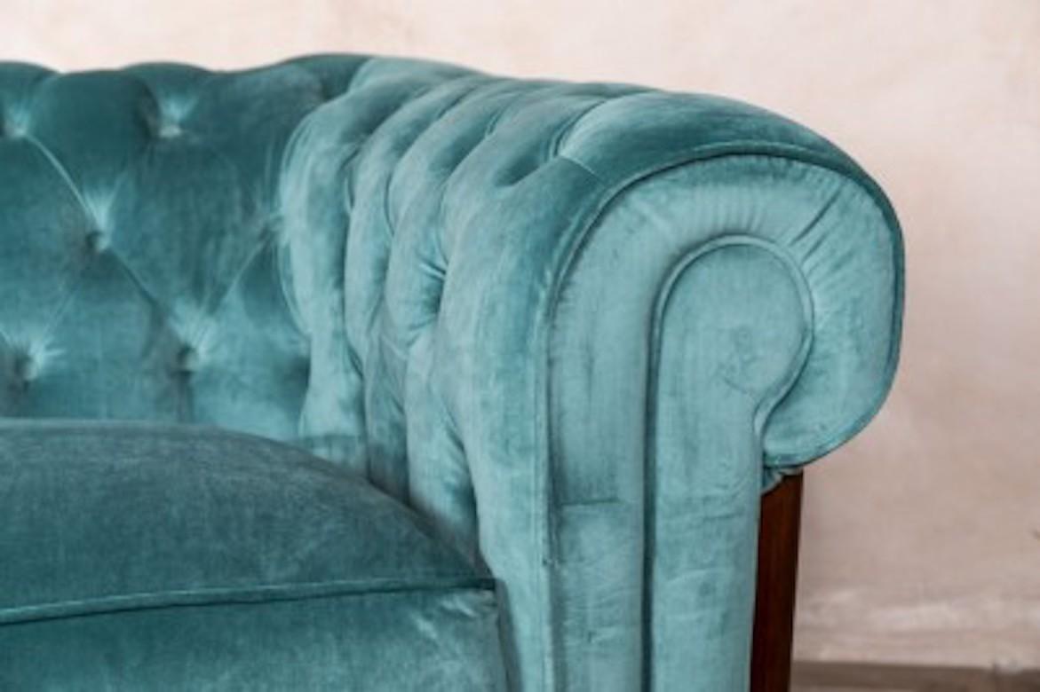 Dijon Velvet Chesterfield Sofa Range, 20th Century For Sale 11