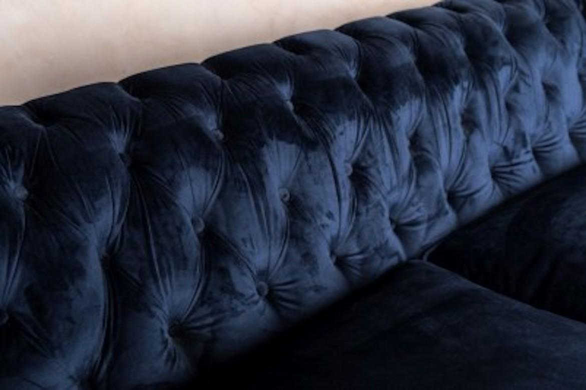 Dijon Velvet Chesterfield Sofa Range, 20th Century For Sale 4