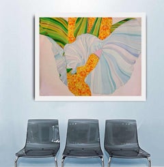 Marigold, Watercolour on Paper, Orange, Green Colour by Indian Artist "In Stock"