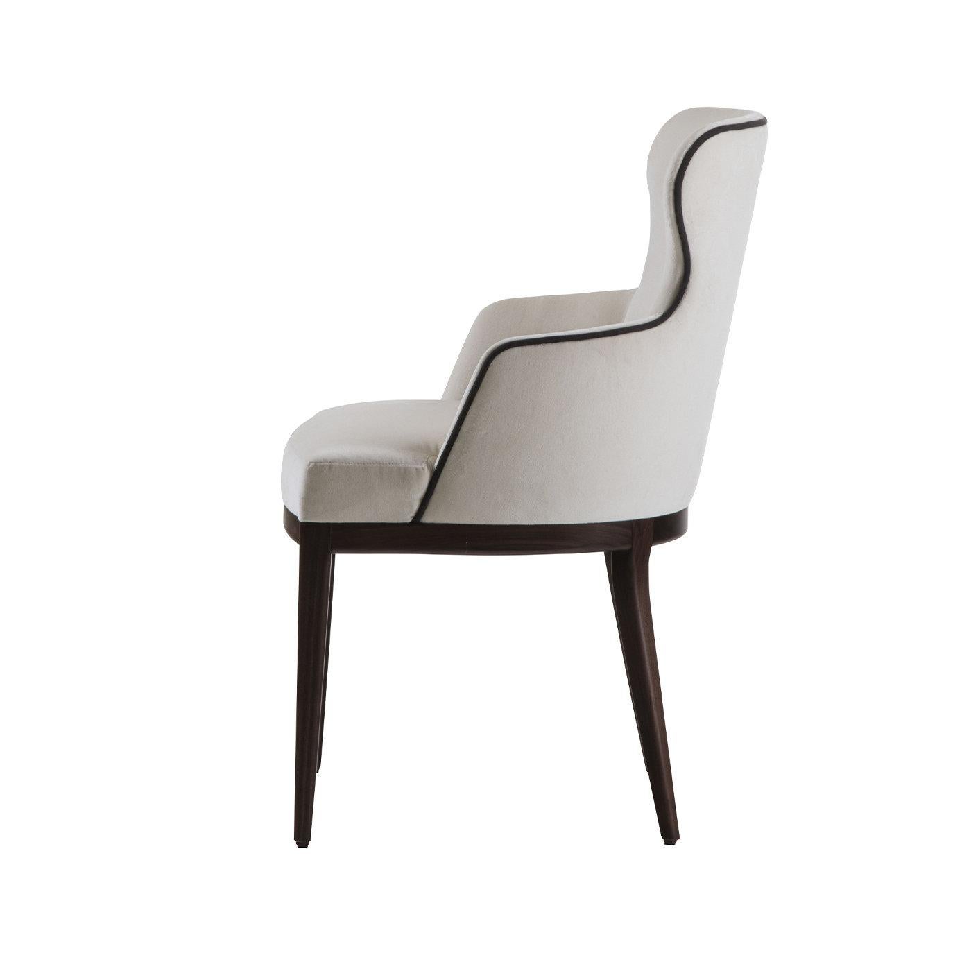 Diletta White Dining Chair In New Condition In Milan, IT