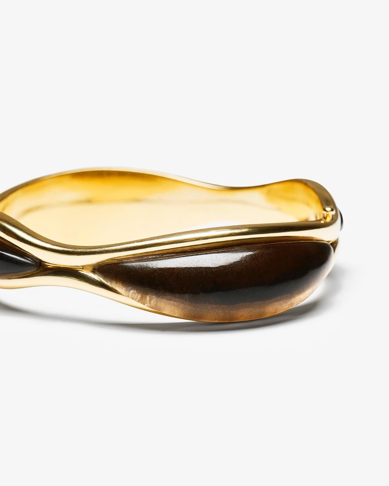 DILHAN Bracelet su éthique en or jaune 18 carats, quartz fumé Neuf - En vente à London, GB