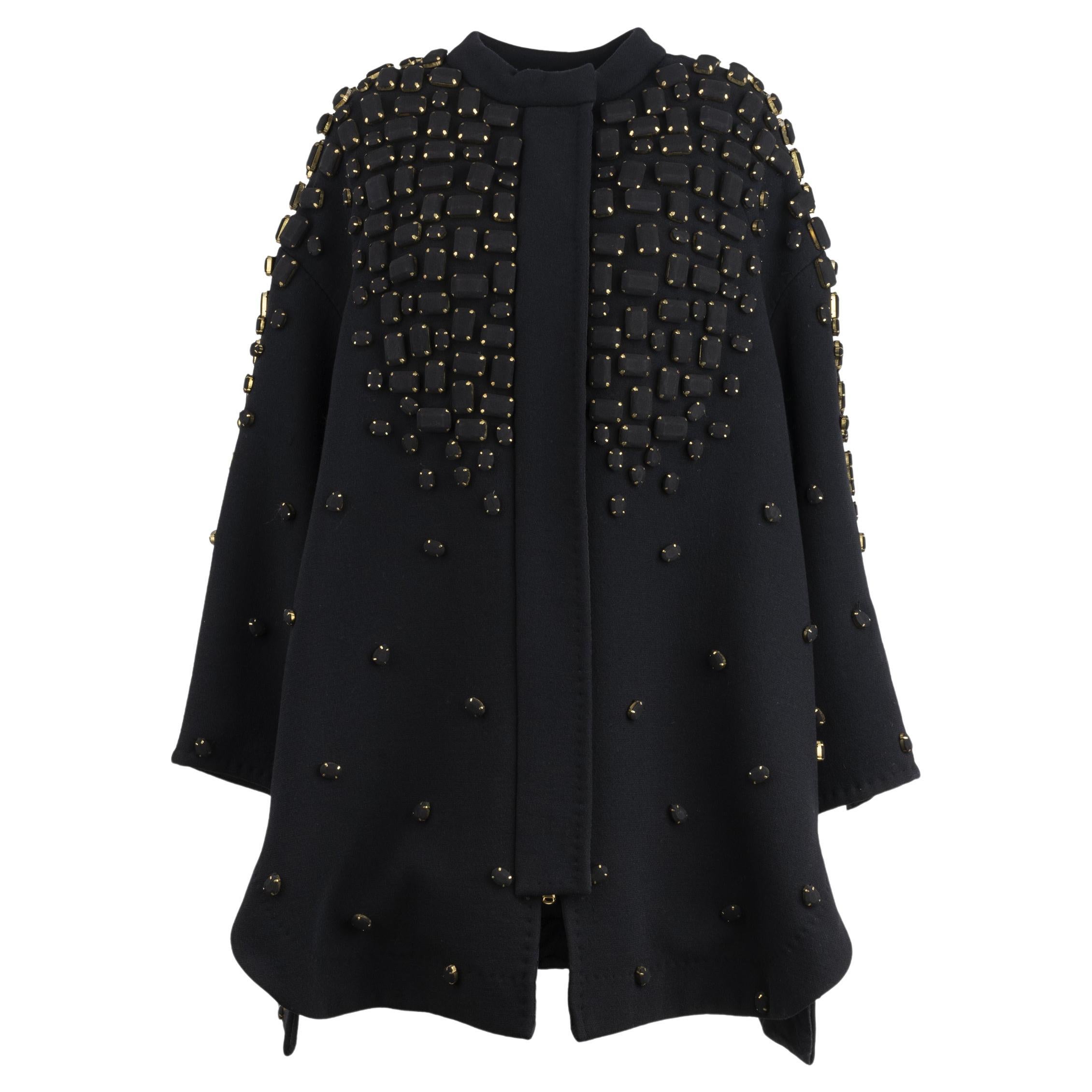 Diliborio Embellished Cape Jacket - '10s For Sale