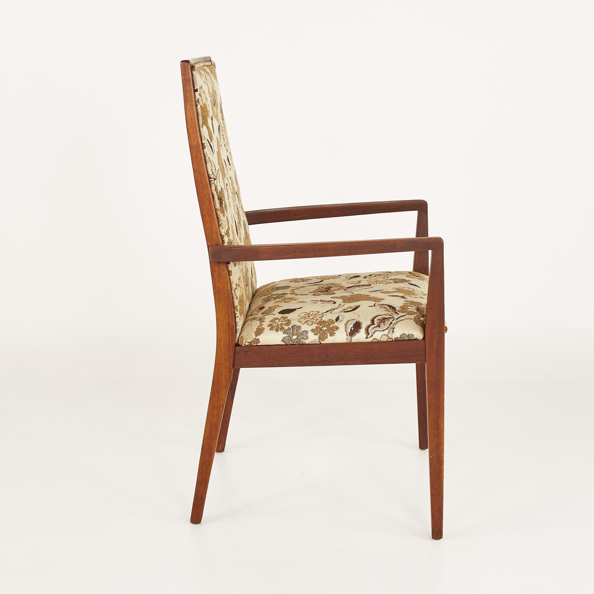 Dilingham Esprit Mid Century Walnut Dining Chairs, Set of 8 8