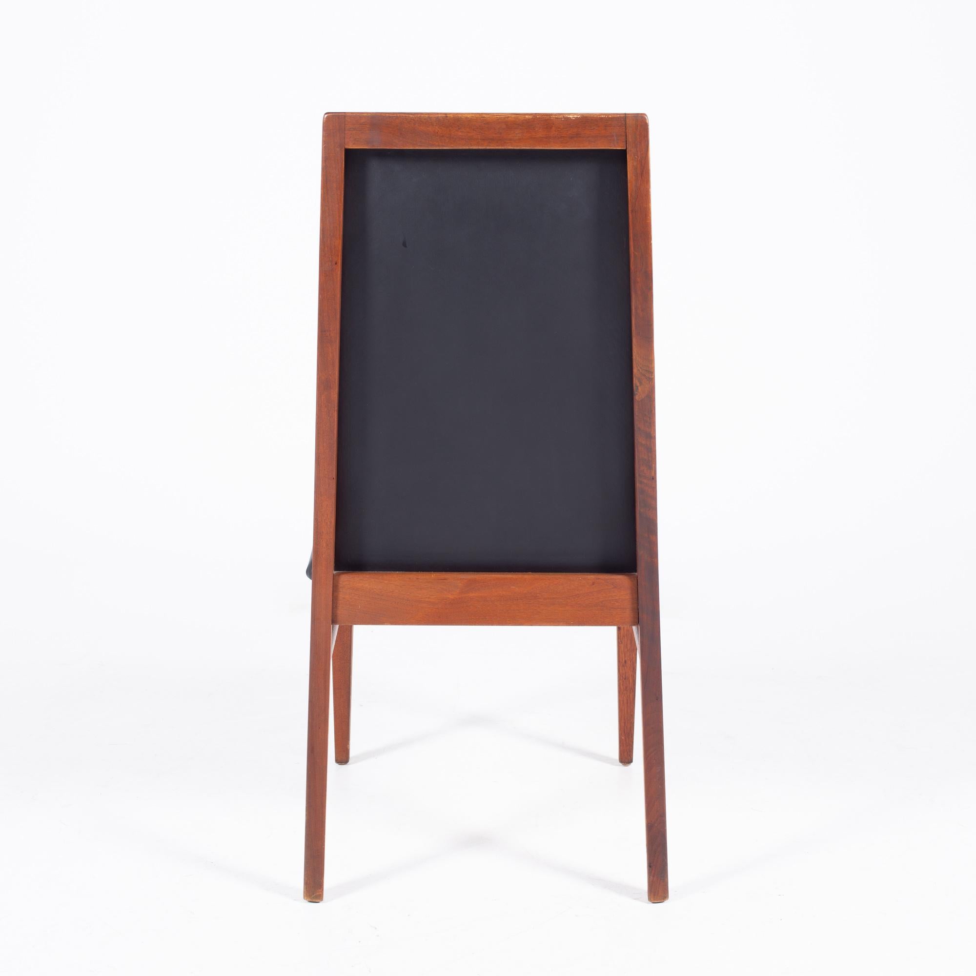 Dillingham Mid Century Highback Walnut Dining Chair, Set of 6 en vente 1