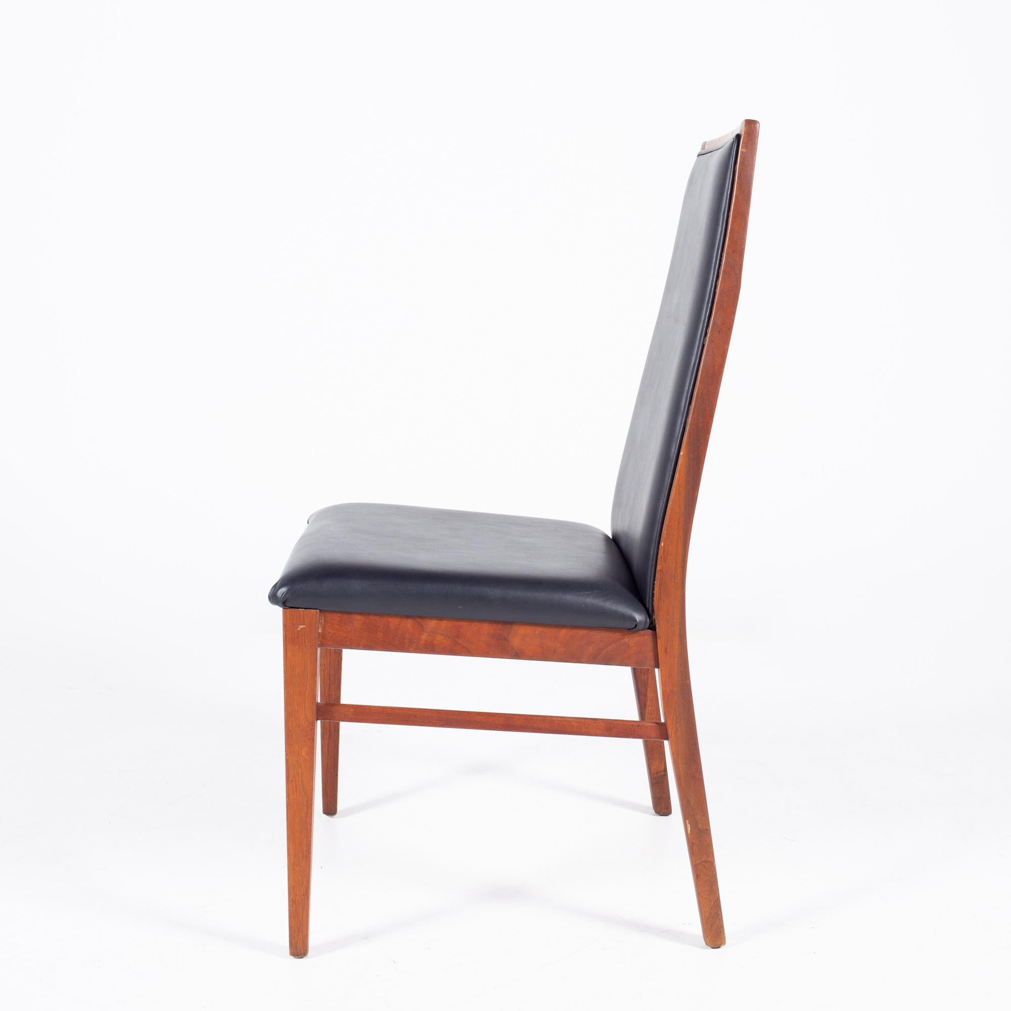 Dillingham Mid Century Highback Walnut Dining Chair, Set of 6 en vente 2