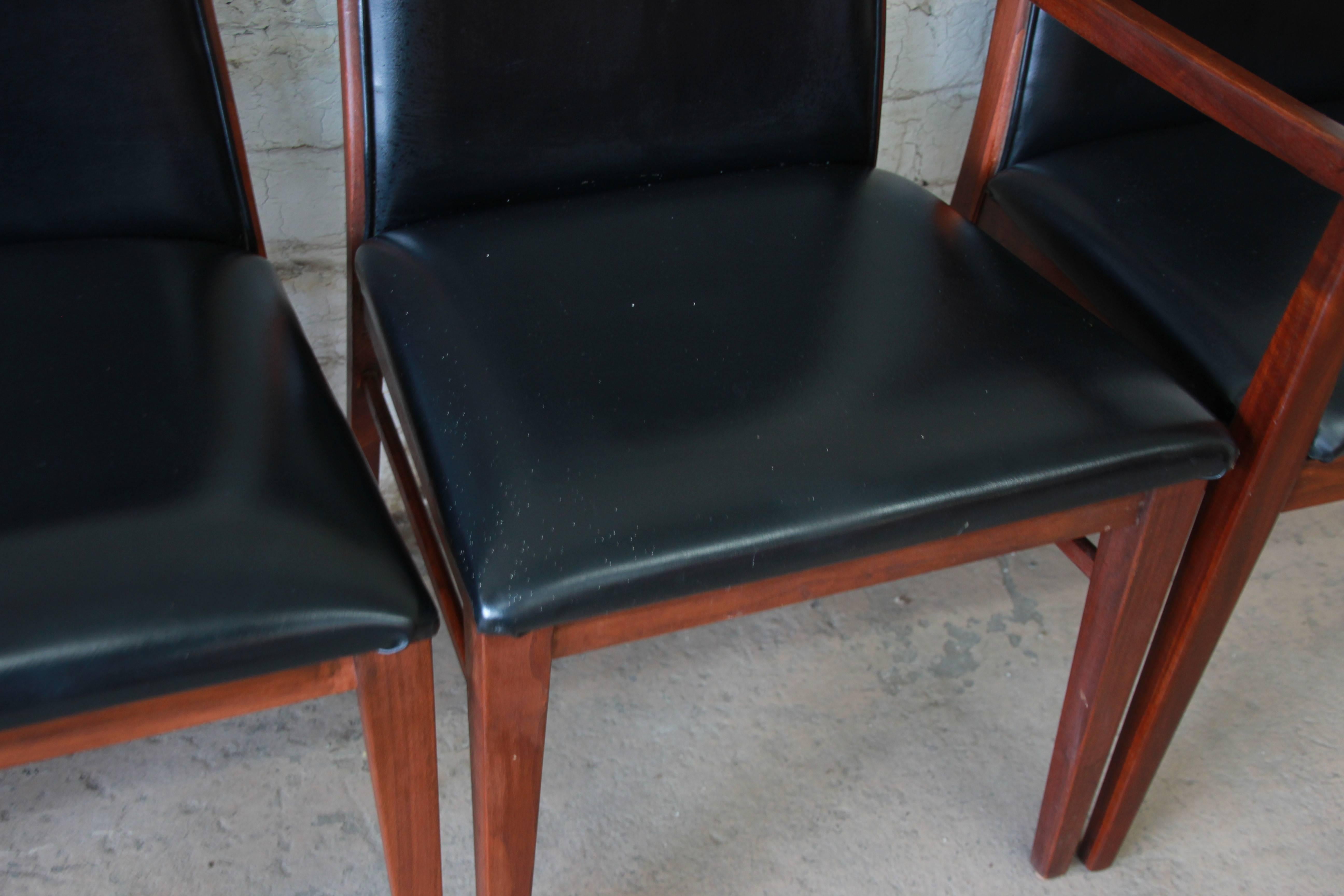 Dillingham Mid-Century Modern Esszimmerstühle:: Satz von sechs 7