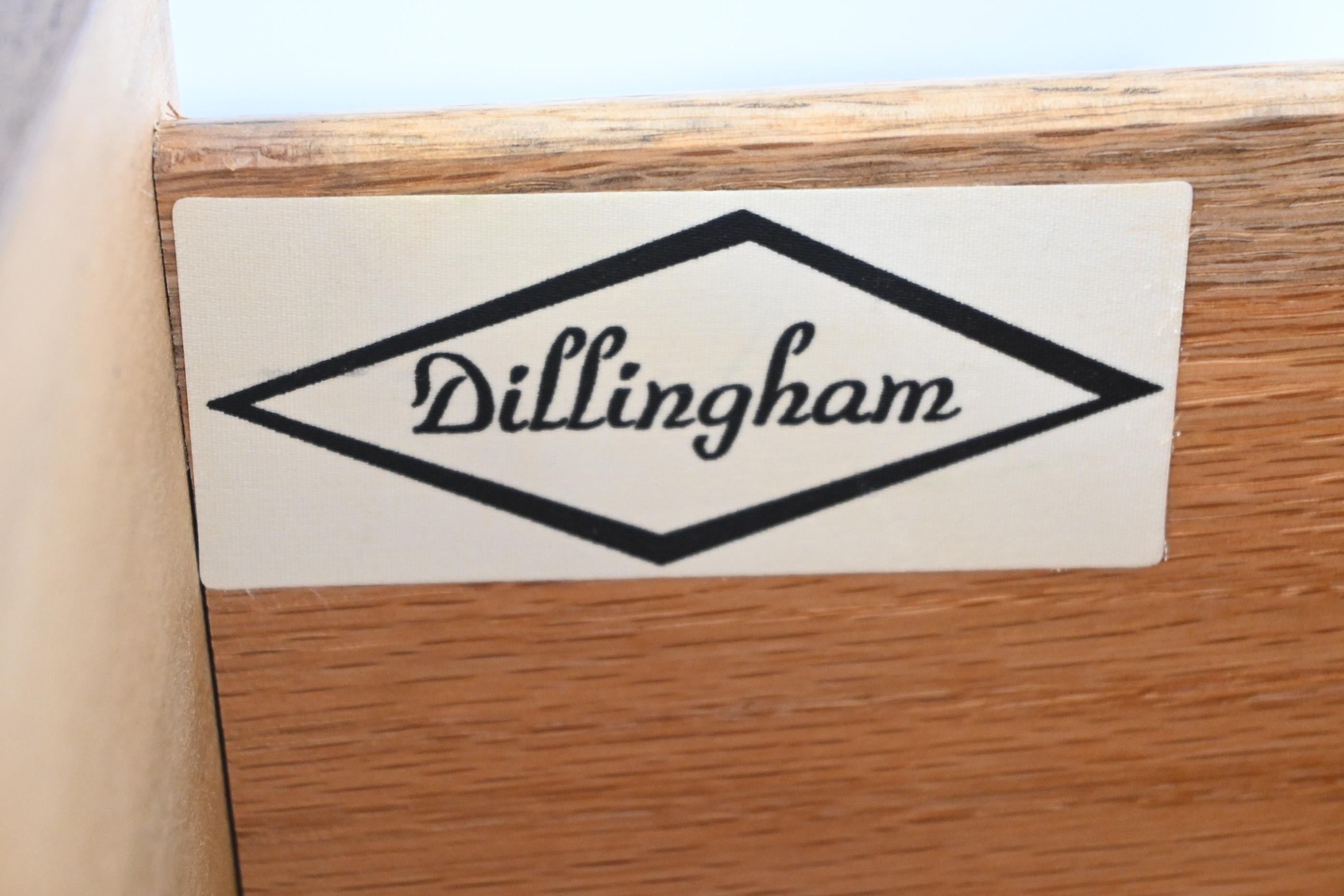 Dillingham Mid-Century Modern Walnut Highboy Dresser 4