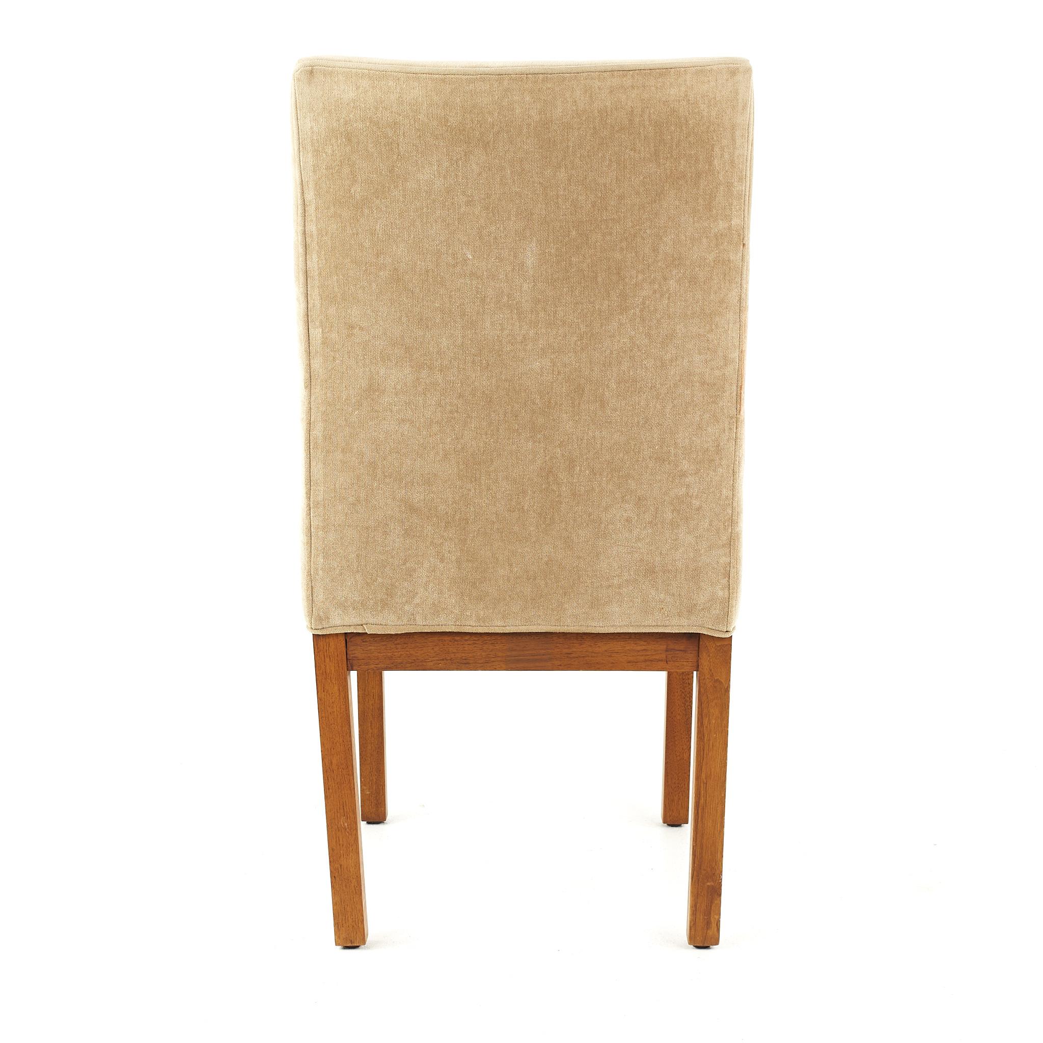 Sedie da pranzo Dillingham con rivestimento in legno di noce, set di 4 pezzi in vendita 1