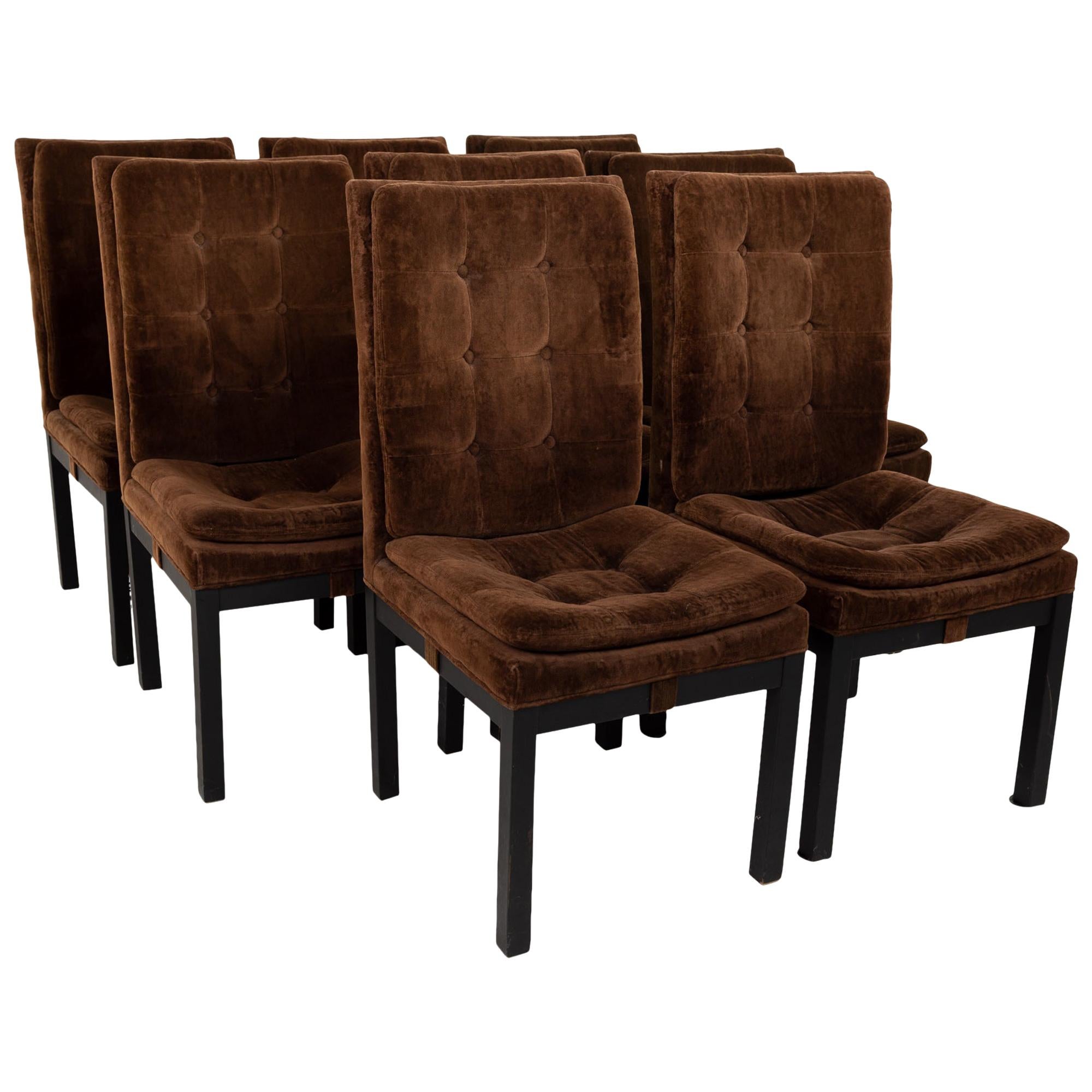 Dillingham Mid Century Upholstered Parsons Dining Chairs, Set of 8