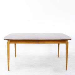 Dillingham Style Mid Century Walnut Expanding 10 Person Dining Table