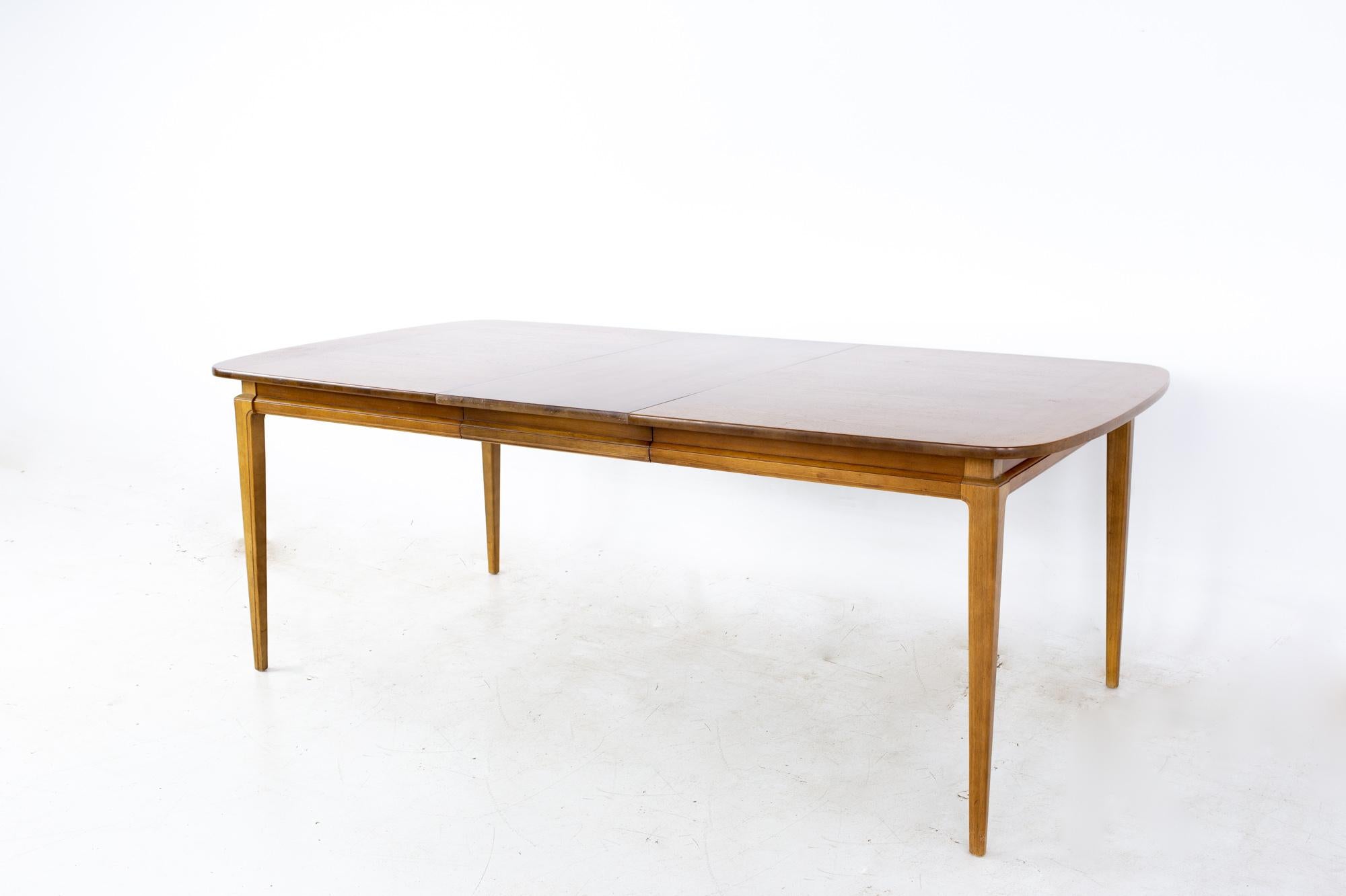 Dillingham Style Mid Century Walnut Expanding 10 Person Dining Table 3