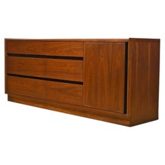 Dillingham’s “Esprit” Walnut Dresser  Credenza by Merton Gershun