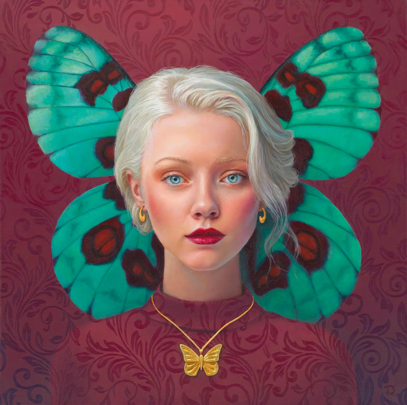 Scarlet Snow - Realist Painting by Dillon Rawlings