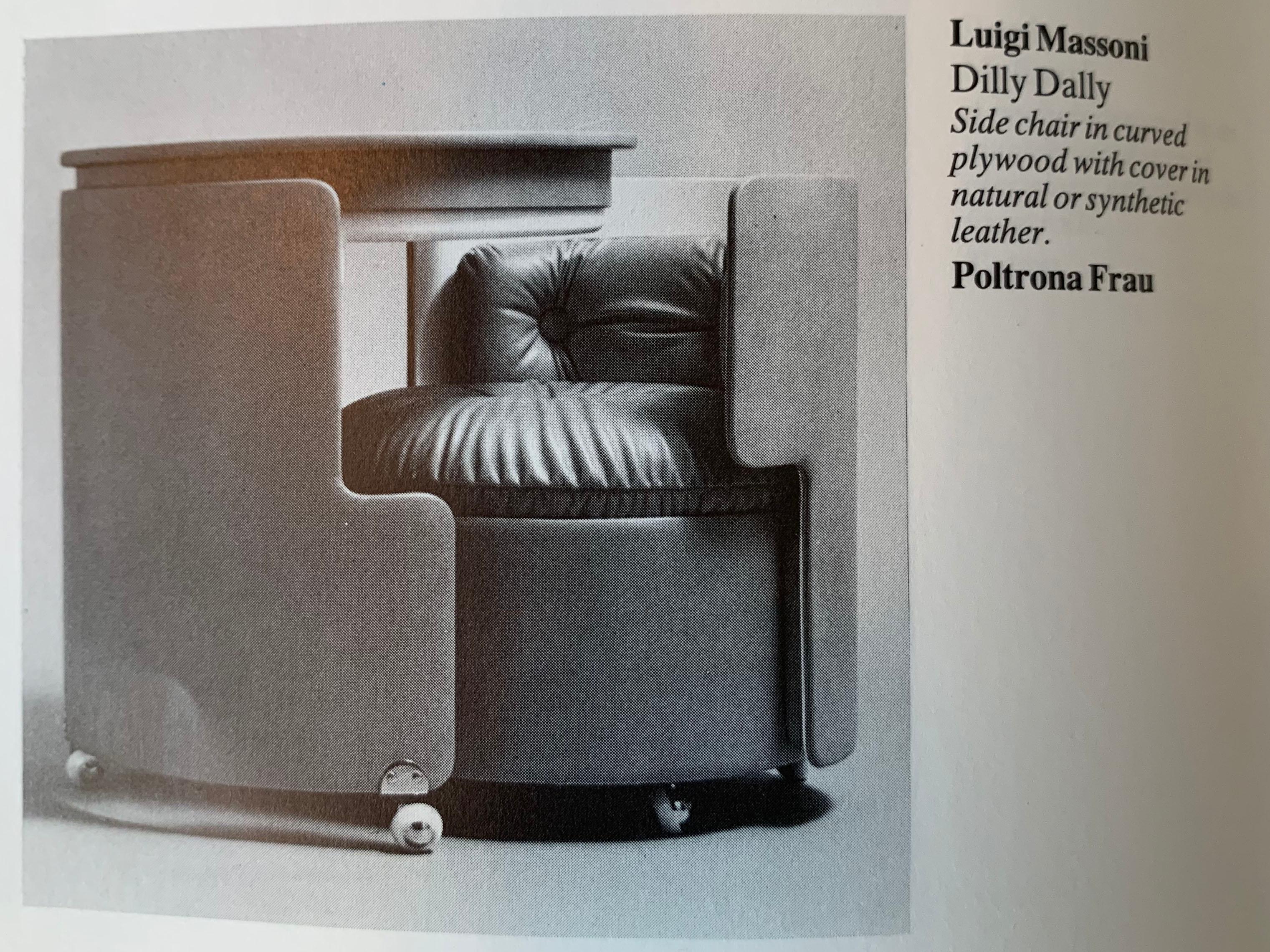 Dilly Dally Makeup Table and Chair by Luigi Massoni for Poltrona Frau, 1968 10
