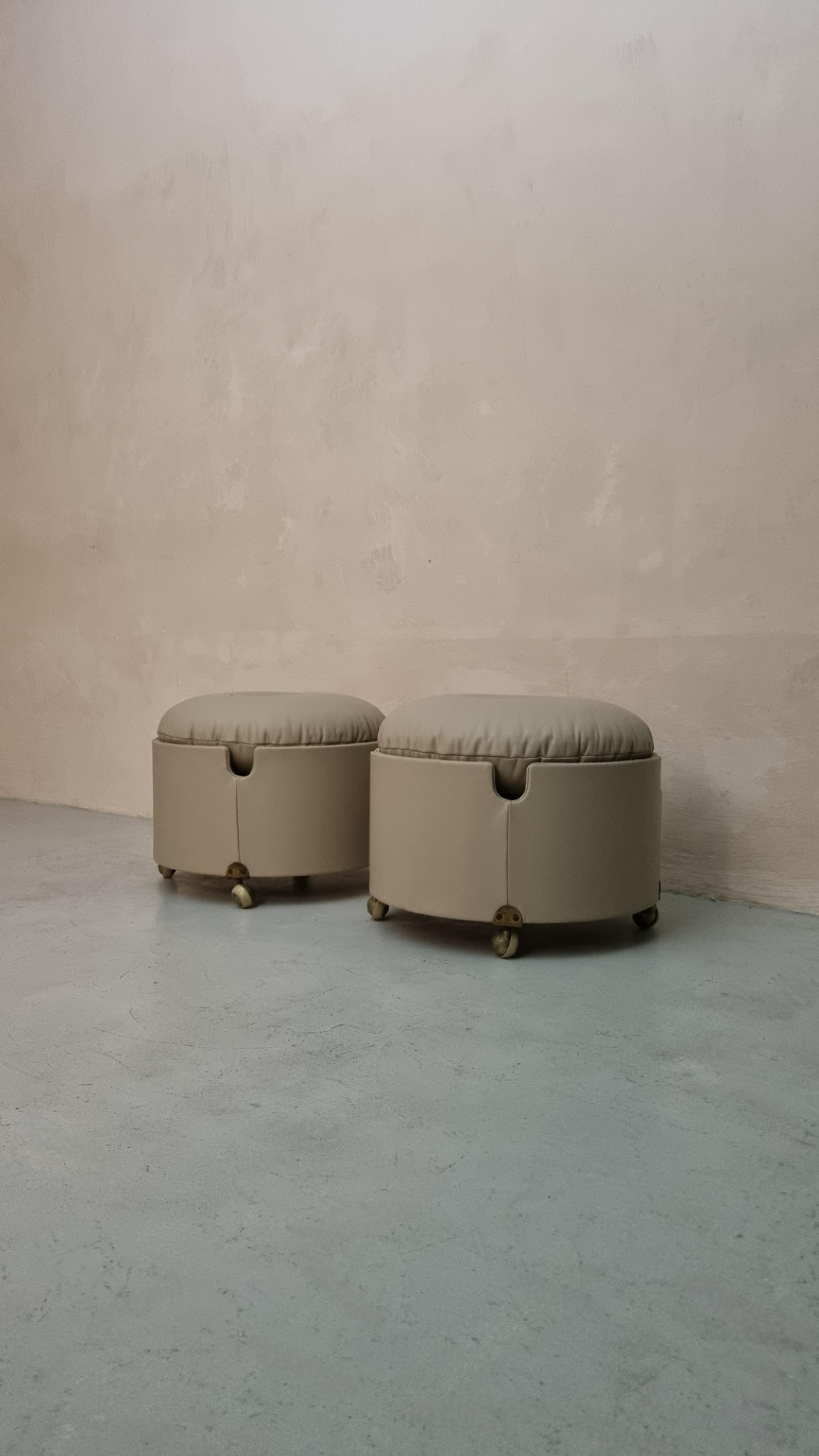 Set di 2 pouf della serie 